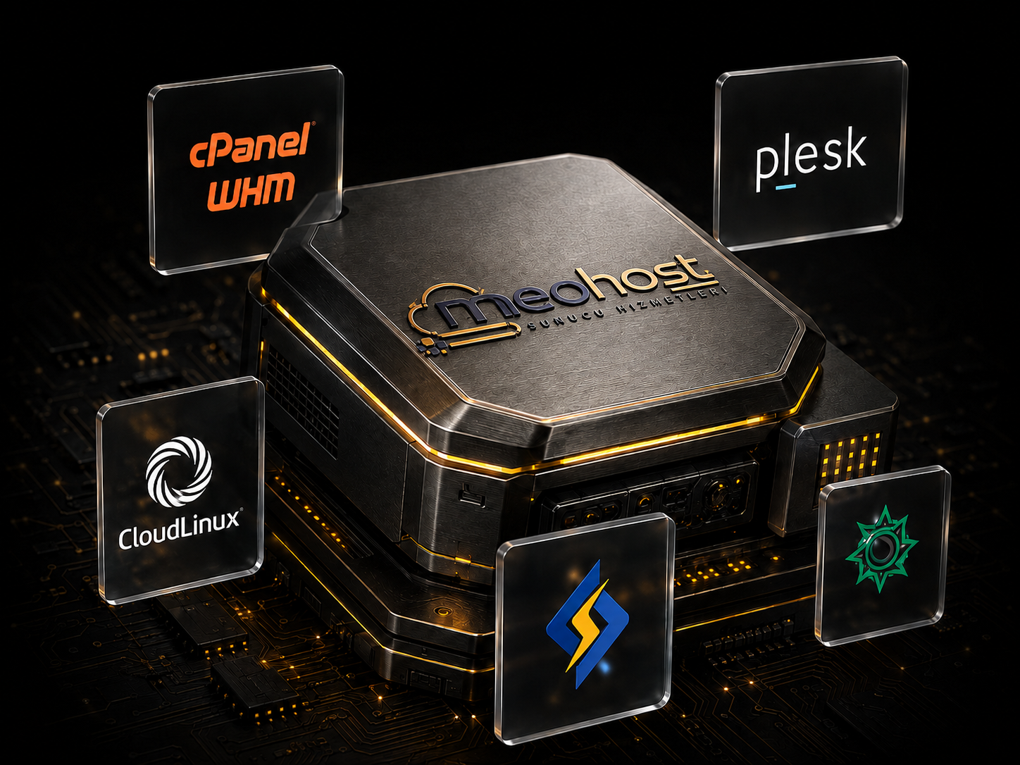 MeoHost işlem platformu ve dahil olan yazılımlar